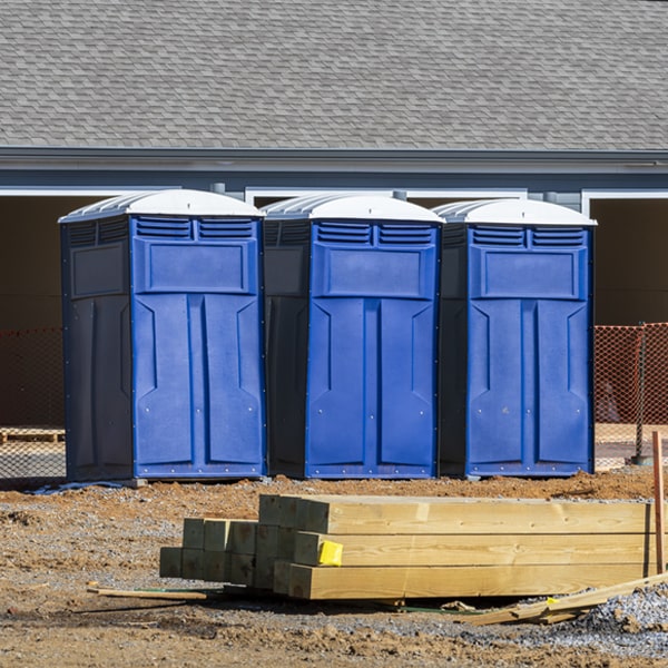 how can i report damages or issues with the portable toilets during my rental period in Moira